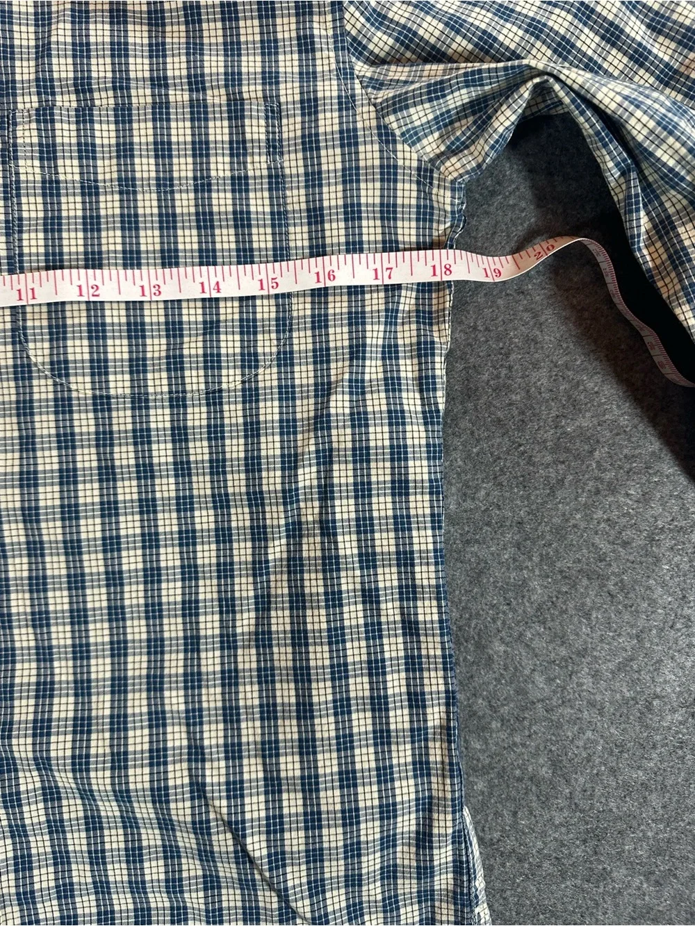 J. Crew Men's Blue Gingham Button-Down Shirt